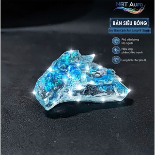 Tinh Thể Thiên Thanh Ánh Kim - Aurora Sky Crystal