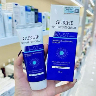 Kem chống nắng Guiche Nature Cream SPF50+++ Hàn Quốc nâng tone kiềm dầu 60ml