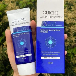 Kem chống nắng Guiche Nature Cream SPF50+++ Hàn Quốc nâng tone kiềm dầu 60ml