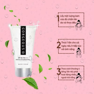 Kem chống nắng múi xù gorgeous trắng da 100g