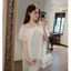 MIU.STUDIO • Áo trễ vai ren hoa phối tầng tiểu thư sang chảnh ,Áo kiểu nữ hở vai thiết kế dáng suông basic đơn giản