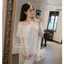 MIU.STUDIO • Áo trễ vai ren hoa phối tầng tiểu thư sang chảnh ,Áo kiểu nữ hở vai thiết kế dáng suông basic đơn giản
