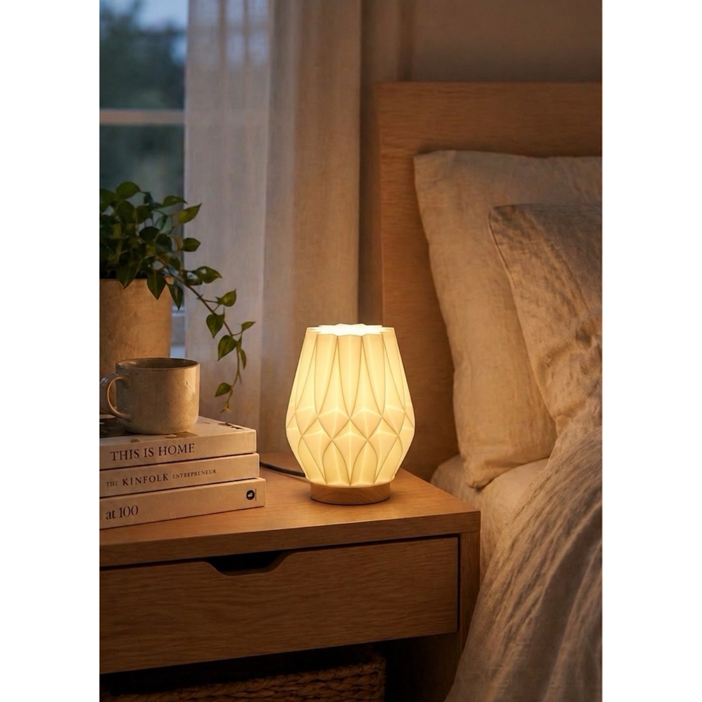 Đèn Ngủ Decor DIAMOND FOLD | MIE LIGHT - Đèn In 3D Thiết Kế Khối Đa Giác Sang Trọng - Đèn Bàn Nghệ Thuật Cao Cấp.