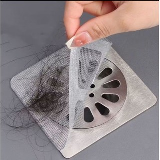 Lưới Lọc Rác Chống Tắc Set 10 Miếng Lọc Rác Nhà Tắm Miệng Cống Thoát Nước Chặn Côn Trùng 10x10cm RIN