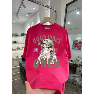 Áo Thun Mùa Hè Hình Cô Gái CG04 Unisex Nam Nữ Form Rộng 100% Cotton Định Lượng 250Gsm