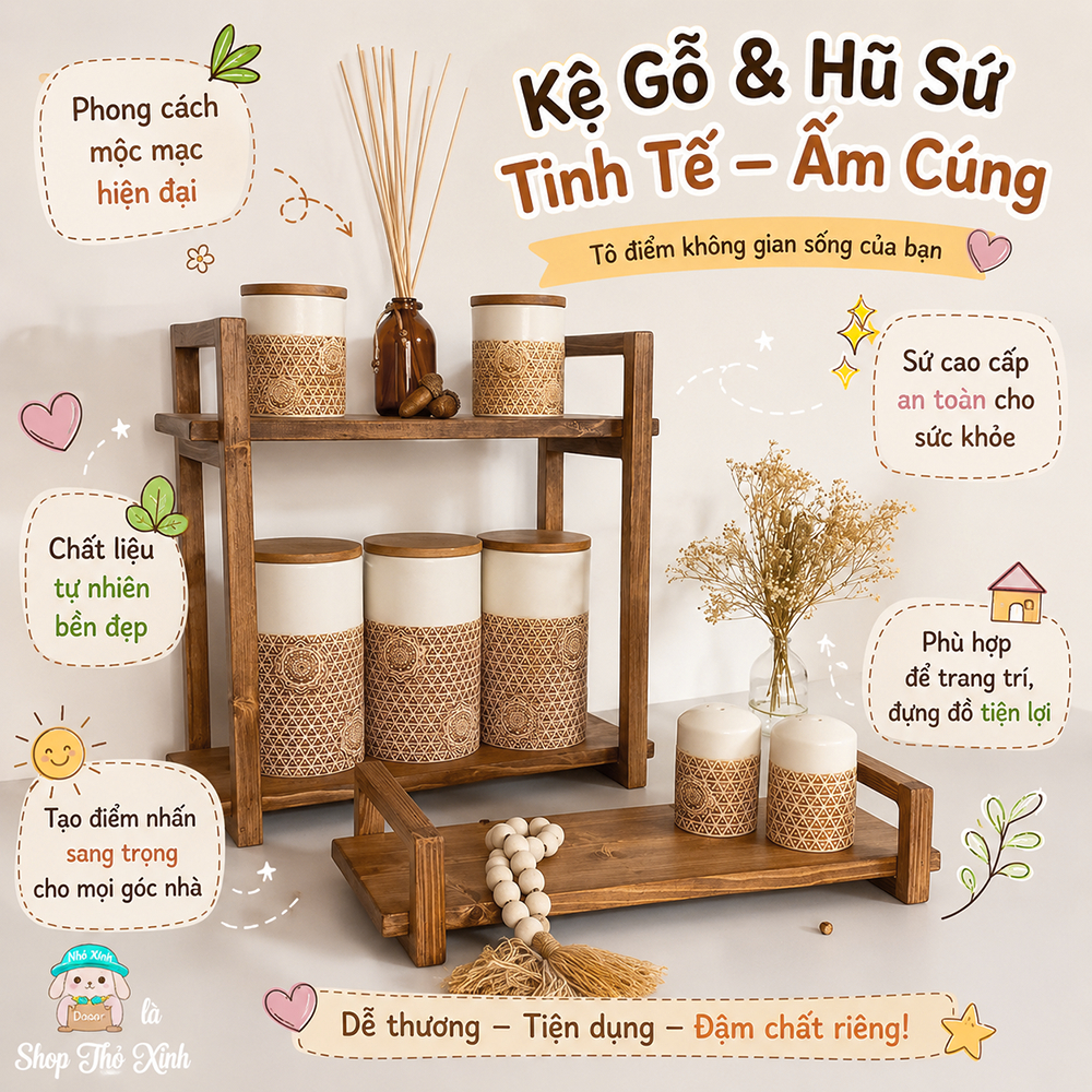 Kệ gia vị, kệ để đồ đa năng, kệ treo tường, để bàn. Kệ bàn trà