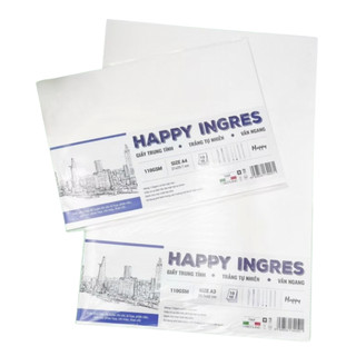 Giấy vẽ Happy Ingres 1 110gms Xấp 10 Tờ Size A3 A5 - Colormate