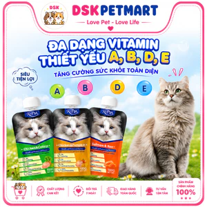 Súp Thưởng AMNA Nắp Vặn Dành Cho Mèo Mọi Lứa Tuổi - Bổ Sung Taurine & Omega-3 & Chất Xơ