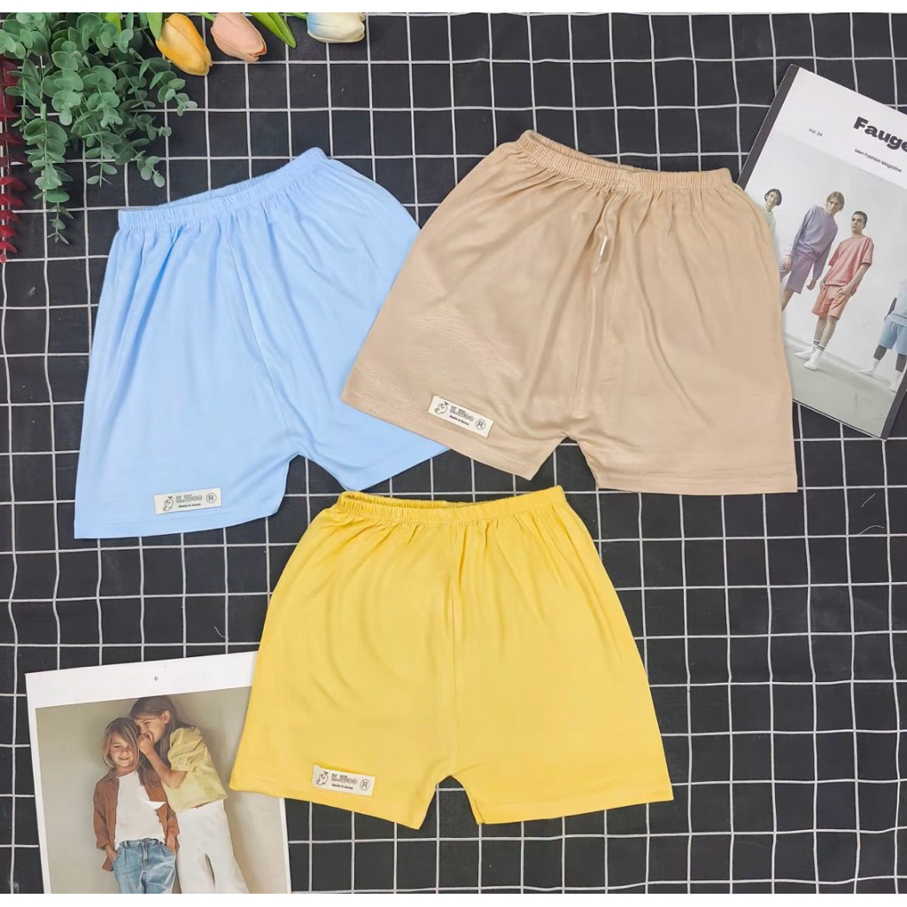 Combo 5 Quần Đùi Mác Kwoo Mềm Mịn Thấm Hút Mồ Hôi Cho Bé Từ 3-18kg