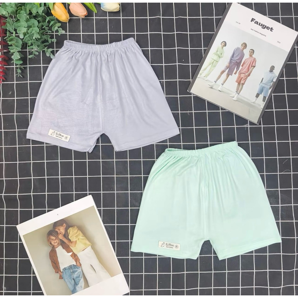 Combo 5 Quần Đùi Mác Kwoo Mềm Mịn Thấm Hút Mồ Hôi Cho Bé Từ 3-18kg