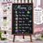 Bảng đen menu khung gỗ màu nâu, mộc tự nhiên dùng cho tiệm Spa, quán ăn, quán cafe, trà sữa, nhà hàng