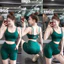 Set lulu tập gym quần lửng form ôm áo sẵn mút chất siêu đẹp cho nữ tôn dáng