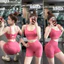 Set lulu tập gym quần lửng form ôm áo sẵn mút chất siêu đẹp cho nữ tôn dáng
