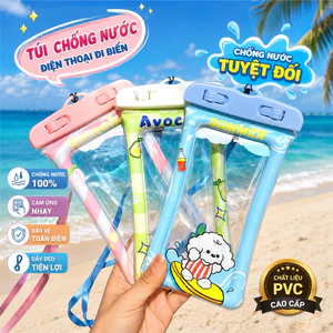 Túi Chống Nước Điện Thoại Đi Biển Cute Cảm Ứng Nhạy Kèm Dây Đeo Cổ Full Màn Hình