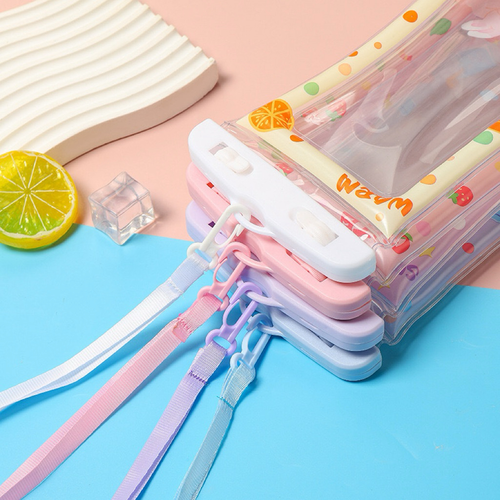 Túi Chống Nước Điện Thoại Đi Biển Cute Cảm Ứng Nhạy Kèm Dây Đeo Cổ Full Màn Hình