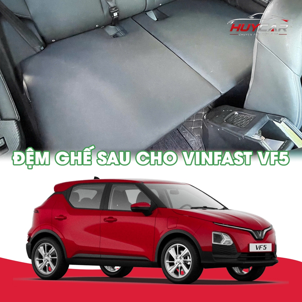 Đệm Ghế Sau Cho Xe Vinfast VF5 Tăng Không Gian Hàng Ghế Sau Thành Giường Nghỉ Cao Cấp Tiện Lợi