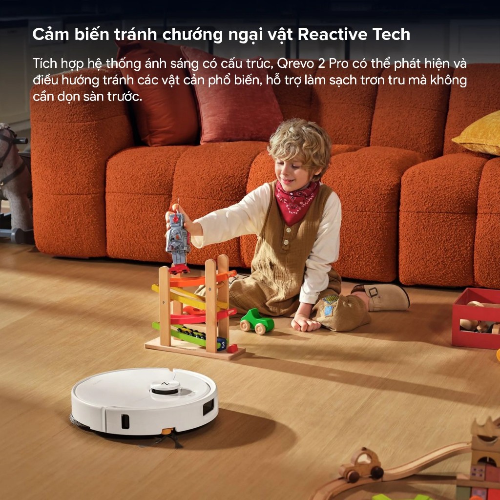 [ROBOROCK] Roborock Qrevo 2 pro robot hút bụi lau nhà lực hút 25.000Pa - Quét lau sát mép - Bh 2 năm