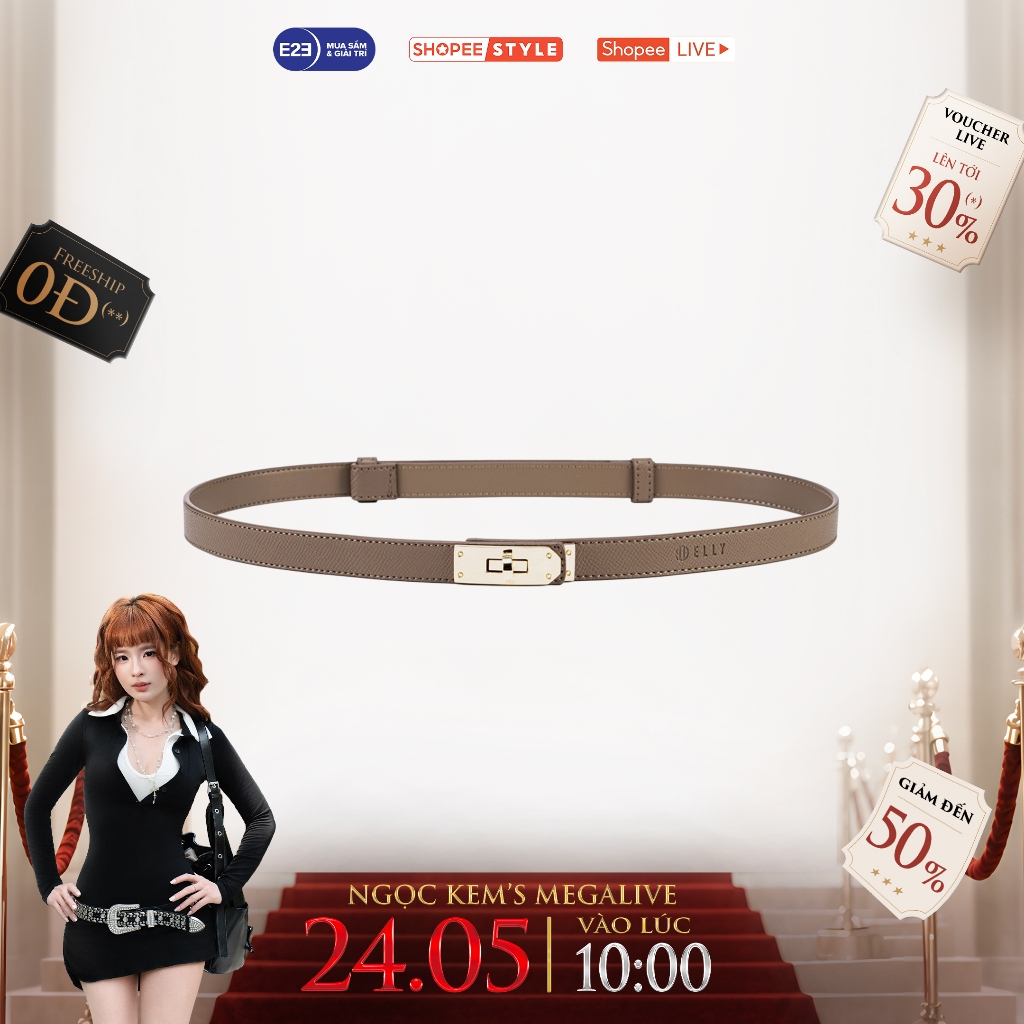 Dây lưng nữ cao cấp da thật ELLY – ED74