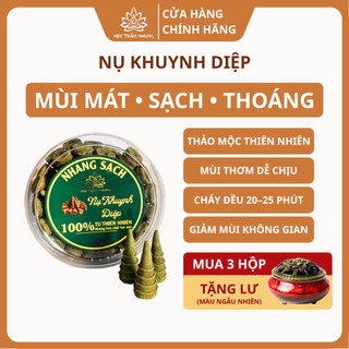 Nụ Khuynh Diệp Thảo Mộc Thiên Nhiên Đuổi Muỗi, Xông Nhà (3 Hộp Tặng Lư Gốm Sứ) - Mộc Trầm Hương MTH