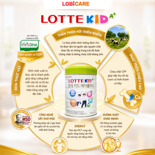 [COMBO] Sữa Bò Lotte Kid A+ Chính Hãng Lon 760G [ DATE T1/2028 ] – Giúp Bé Tăng Chiều Cao và Hấp Thu Dinh Dưỡng Tốt Hơn
