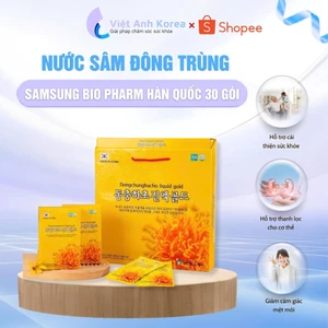 Nước sâm đông trùng vàng Samsung Bio Pharm Hàn Quốc 30 gói 70ml chăm sóc sức khỏe quà tặng cao cấp