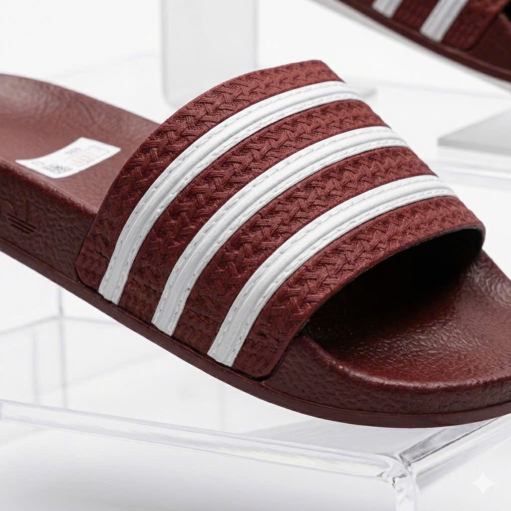 dép adidas, dép lê dạng quai ngang đế chất liệu cao su cao cấp, quai chống nước,trẻ trung năng động - ảnh 3