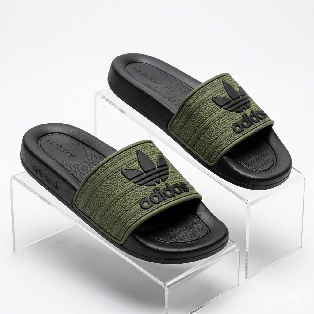 dép adidas, dép lê dạng quai ngang đế chất liệu cao su cao cấp, quai chống nước,trẻ trung năng động