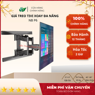 Khung tivi đa năng model P5 32-70 inch, P6 40-80 inch góc xoay siêu mỏng, hàng chính hãng giá treo đa năng mới