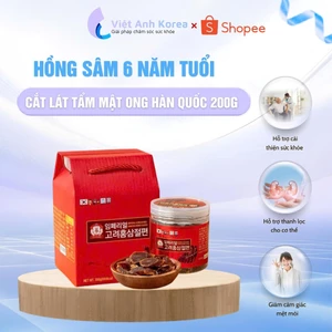 Hồng sâm lát tẩm mật ong Hàn Quốc 200g, hồng sâm 6 năm tuổi dễ ăn chăm sóc sức khỏe, quà tặng cao cấp