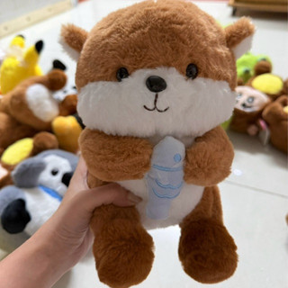 Gấu Bông Rái Cá Ôm Cá Xanh Dễ Thương Cho Trẻ Em, Thú Nhồi Bông Quà Tặng & Trang Trí Đáng Yêu