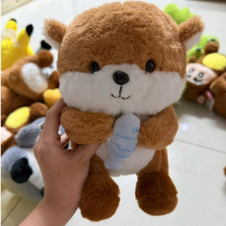 Gấu Bông Rái Cá Ôm Cá Xanh Dễ Thương Cho Trẻ Em, Thú Nhồi Bông Quà Tặng & Trang Trí Đáng Yêu