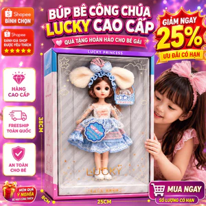 Búp Bê Lucky Princess Công Chúa Váy Ren Cao Cấp Đồ Chơi Búp Bê Cho Bé Gái Quà Tặng Sinh Nhật