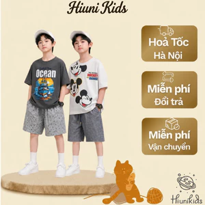 Bộ Đồ Bé Trai Cộc Tay Cotton 100% Quần Kaki Mềm Form Rộng Style Hàn Size 15-45kg CP02