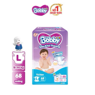 (COMBO 2 GÓI TÃ DÁN) Tã dán Bobby Super Jumbo size L68, XL62