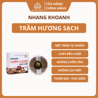 Nhang Khoanh Trầm Hương Tự Nhiên Sạch 4 Giờ/Khoanh Dùng Thờ Cúng Xông Nhà - Mộc Trầm Hương MTH