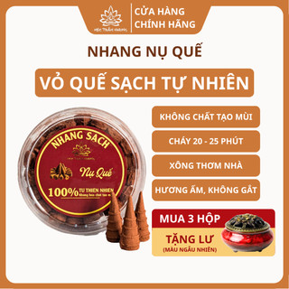 Nụ Quế Xông Nhà Vỏ Quế Sạch Thơm Tự Nhiên (3 Hộp Tặng Lư Gốm Sứ) - Mộc Trầm Hương MTH