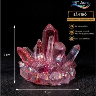 Tinh Thể Kim Tuyến Đỏ Hồng Ánh Sao