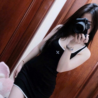 Đầm Ba lỗ Dáng ÔM Body Sexy Phối Viền Thời Trang New