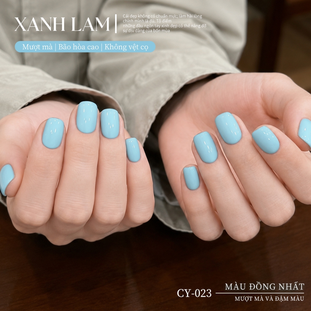 XEIJAYI 40ml - Sơn móng tay dạng gel màu xanh nhạt dung tích lớn, thích hợp cho các tiệm nail và các dự án DIY.