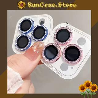Mắt kính bảo vệ camera iPhone đính đá lấp lánh sang trọng dành cho iP 17/16/15/14/13/12/11/promax/plus