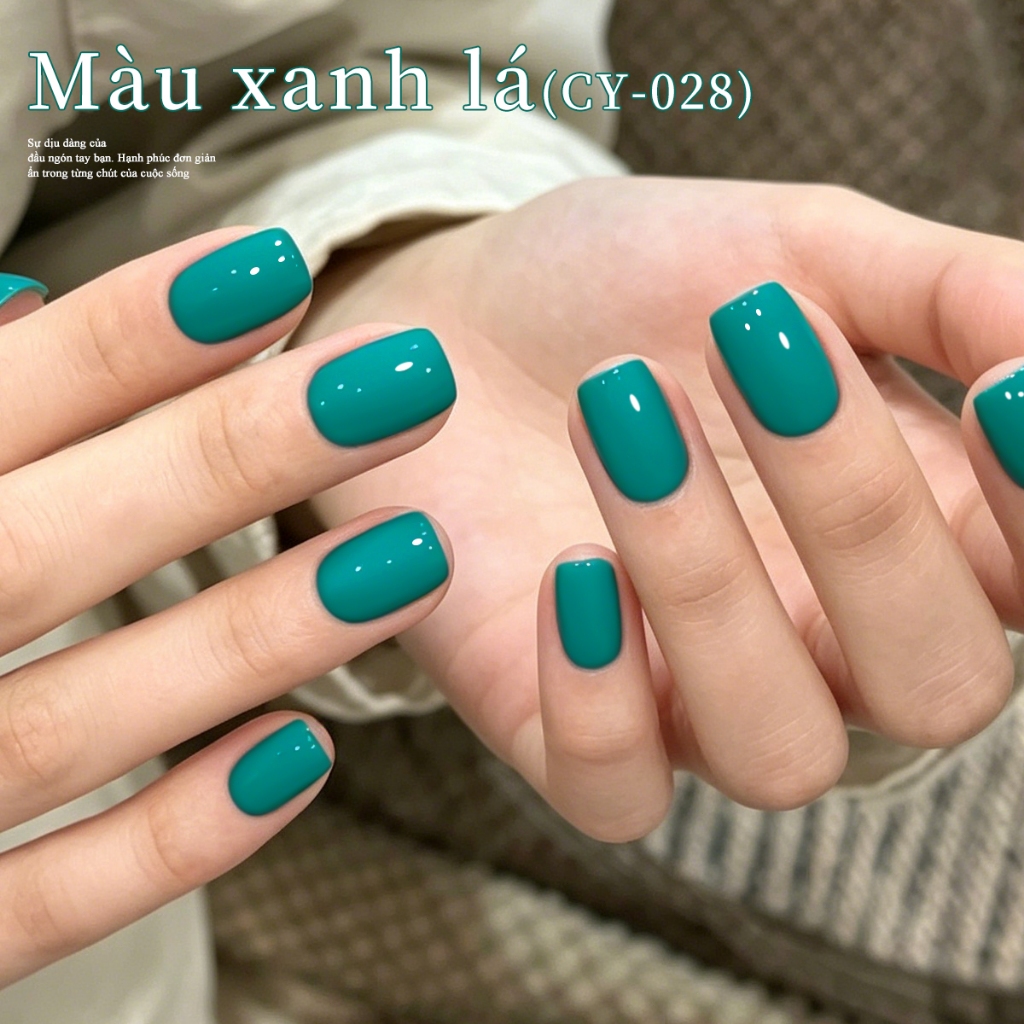XEIJAYI 40ml-Sơn móng tay dạng gel màu xanh lam-xanh lá, màu sắc bền lâu, phù hợp với mọi tông da.