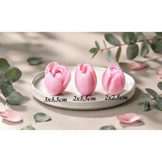 Khuôn silicon Set 3 hoa tulip