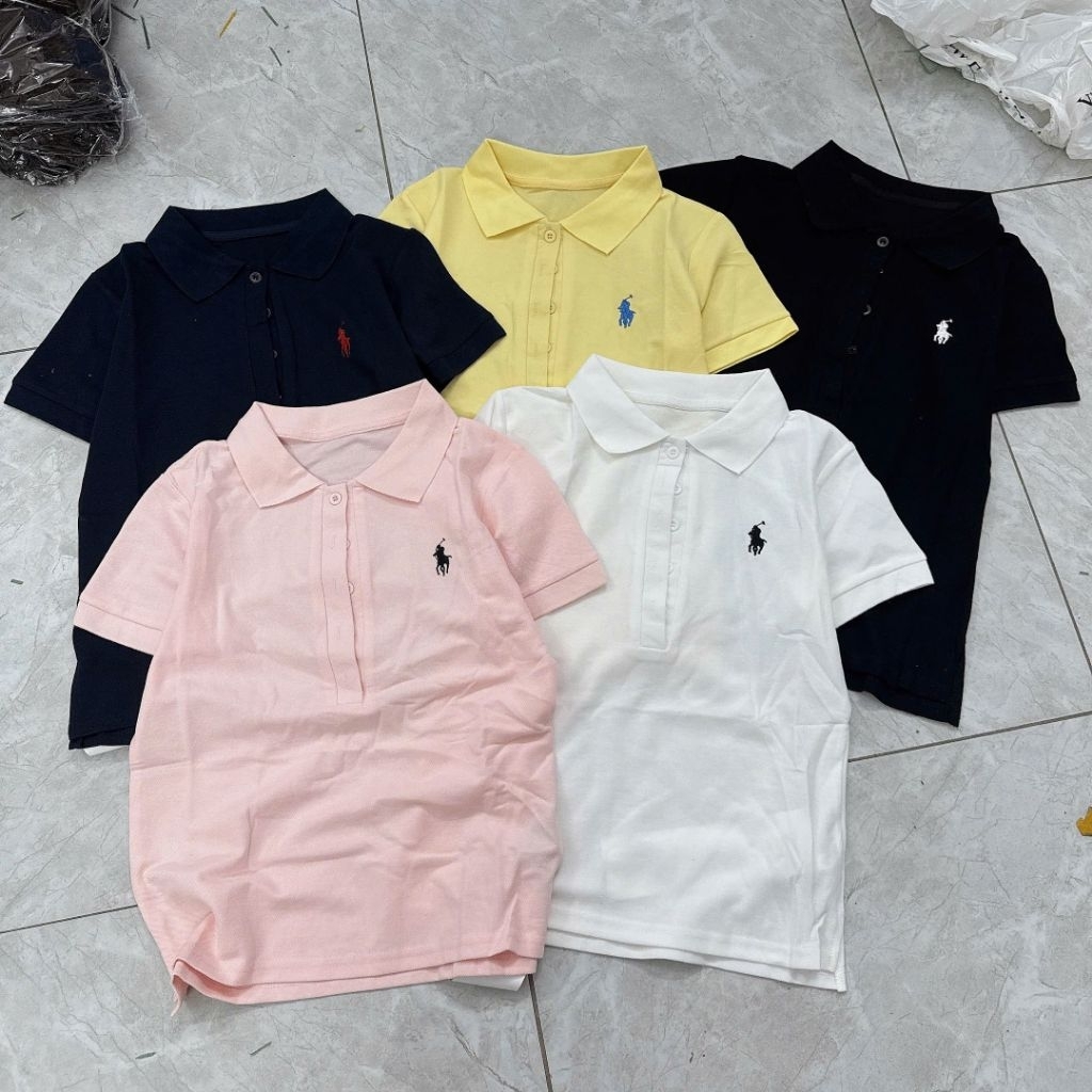 [𝑯𝒂 𝑨𝒏𝒉] Áo Cộc Polo Thêu Ngựa QCL1