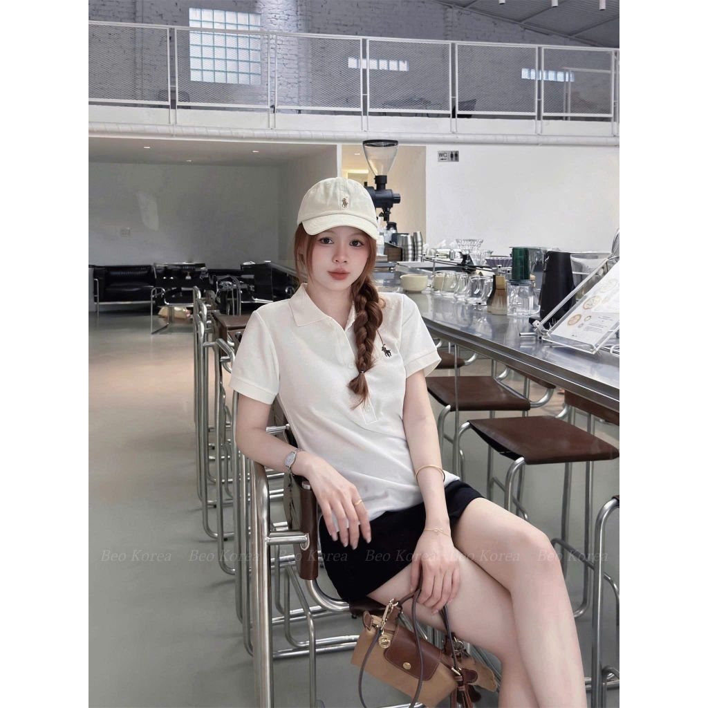 [𝑯𝒂 𝑨𝒏𝒉] Áo Cộc Polo Thêu Ngựa QCL1