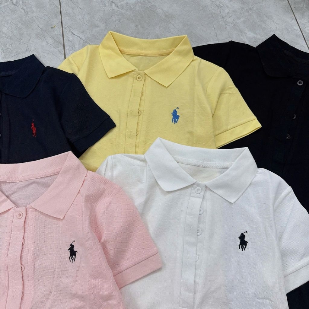 [𝑯𝒂 𝑨𝒏𝒉] Áo Cộc Polo Thêu Ngựa QCL1