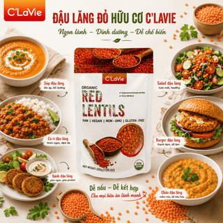 Đậu lăng đỏ hữu cơ C’LaVie 200g