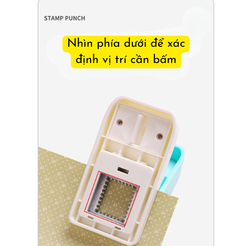 Máy Dập Tem Thủ Công Kwtrio, Máy Dập Nổi Hình Tem Chữ Nhật, Hình Vuông, Ngôi Sao,Làm Đồ Thủ Công DIY