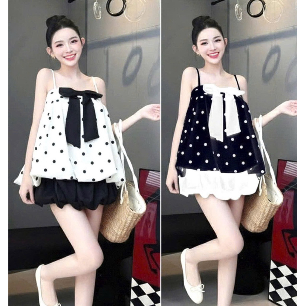 Áo 2 DÂY NƠ NHÚN BÍ XOÈ 2 lỚP