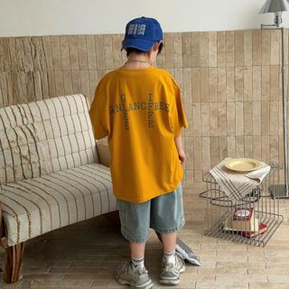 Áo Thun T-Shirt Bé Trai Vàng Cam In Họa Tiết Mí Mắt Phong Cách Mellow Duck (4-13 Tuổi) B2605004