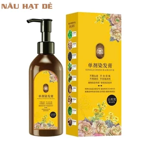 1 Chai dầu gội nhuộm tóc thảo dược hương hoa liễu đơn cao cấp, có 3 màu đen,nâu đen,nâu hạt dẻ